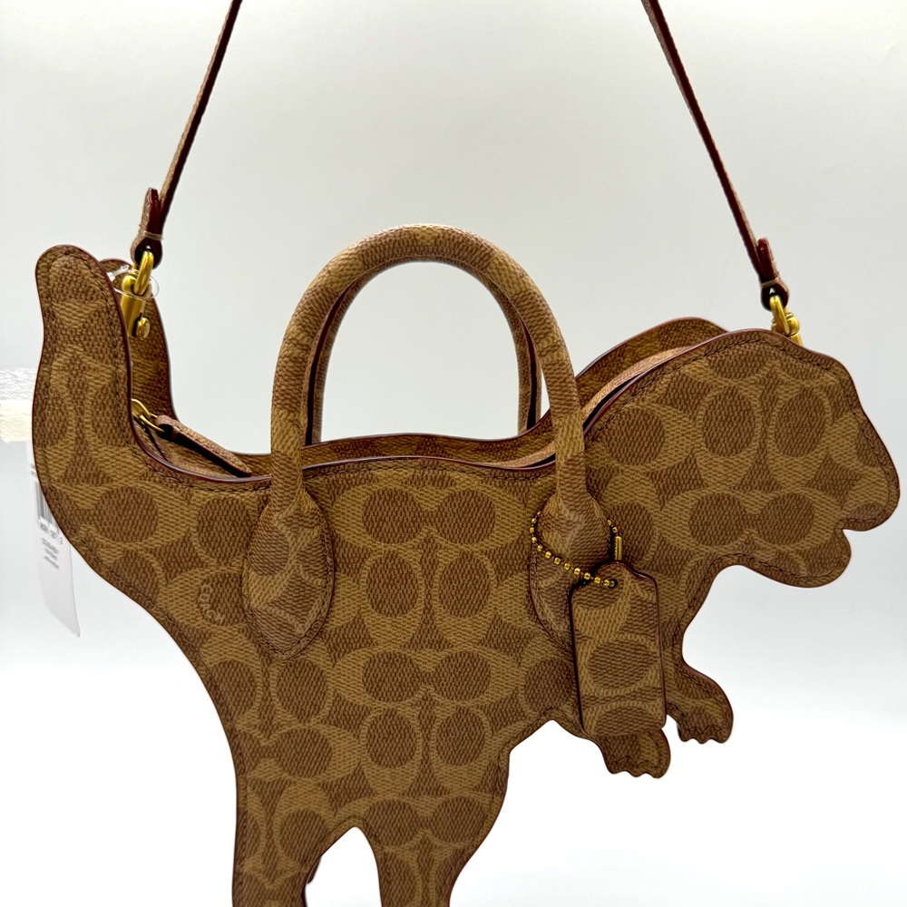 Coach Rexy Bag In Signature Canvas Imported With Keychain
